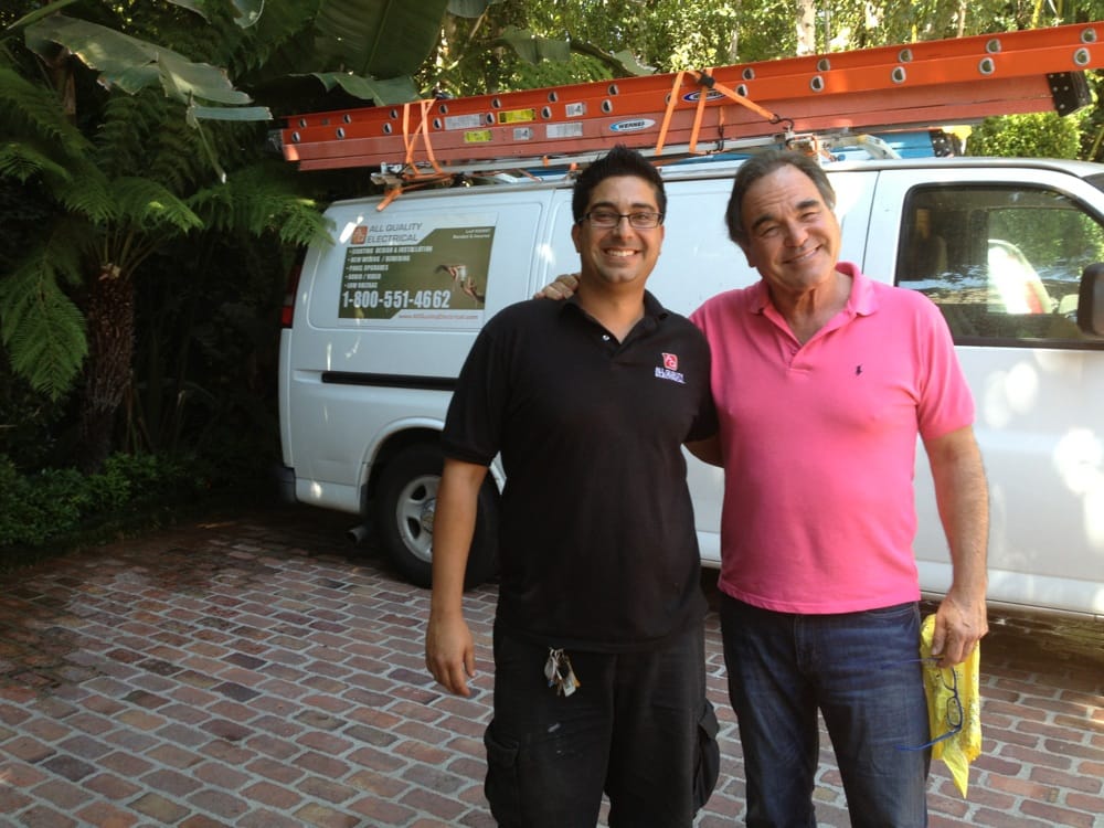 Shai and the AQE crew on a recent install in the San Fernando Valley